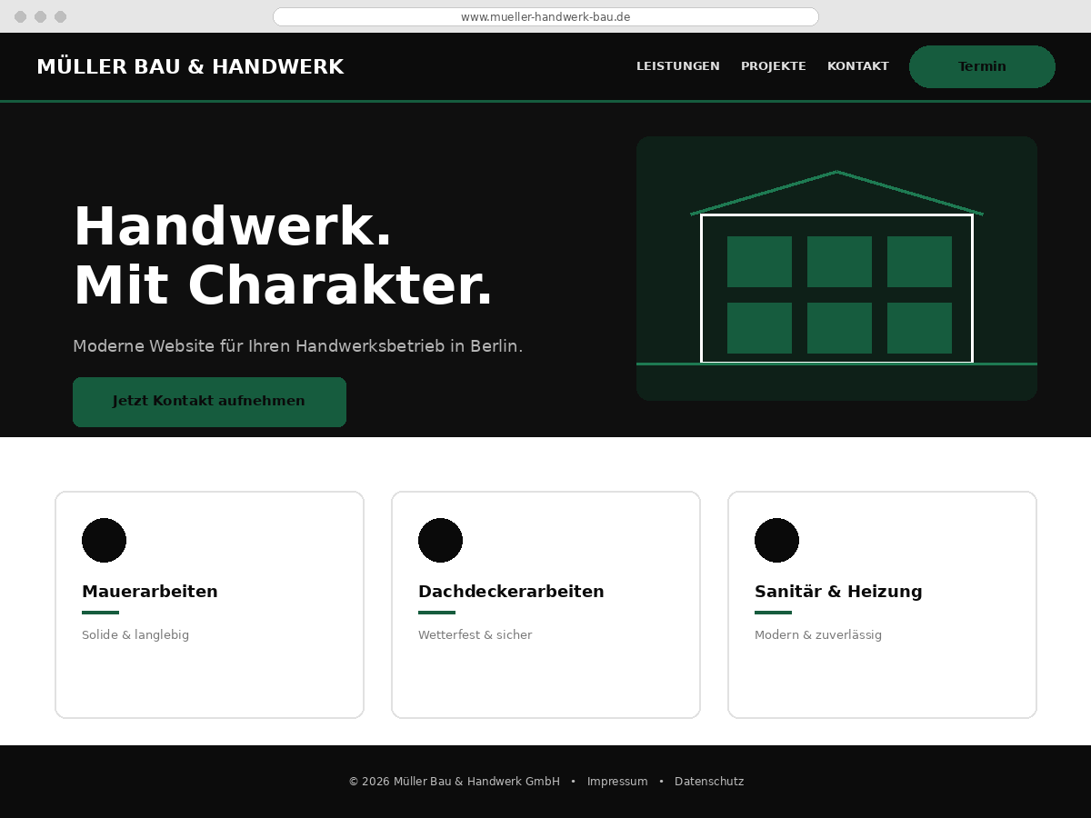 Neue moderne Website nach Redesign durch Webora Studio Berlin